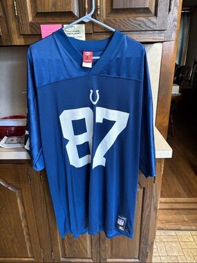 Reebok NFL Players Inc. Indianapolis Colts Jersey Mens Reggie Wayne #87 Blue